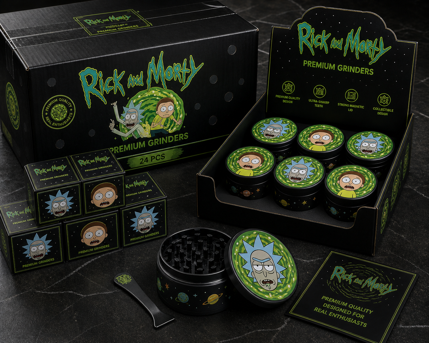 MOLEDOR DE ALUMINIO ANODIZADO-EDICION Rick and Morty