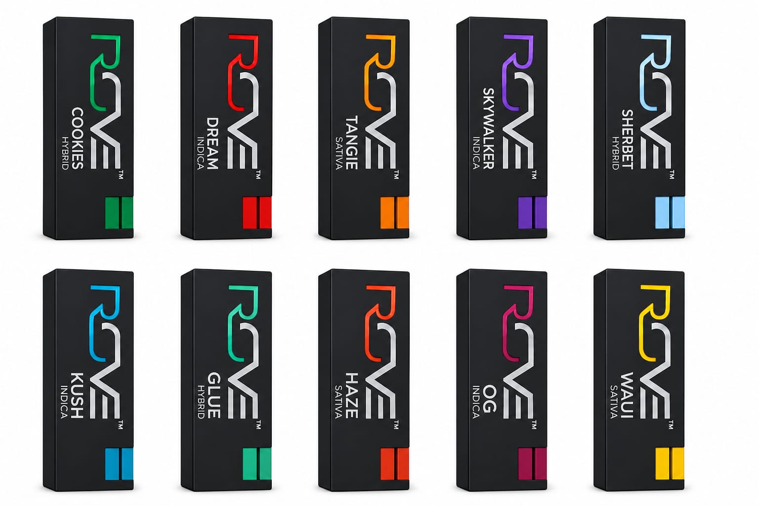 PACK 10 CARTUCHOS ROVE– SELECCION EXCLUSIVA DE SABORES
