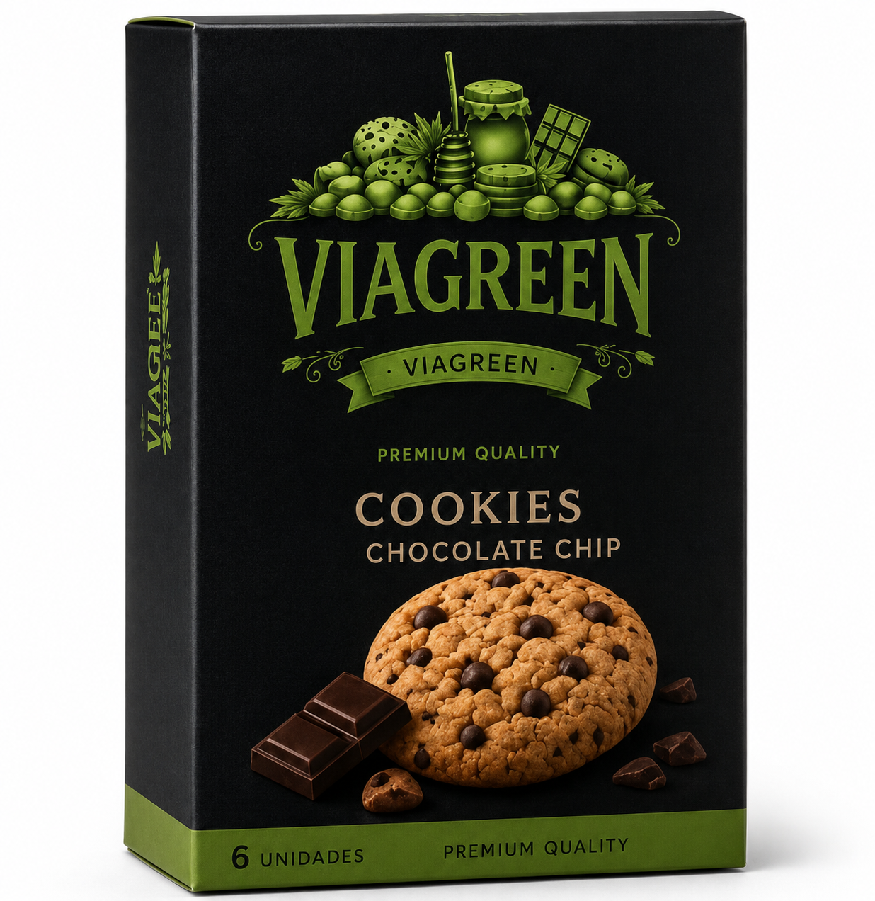 Viagreen Cookies Chocolate Chip – Pack 10 Unidades