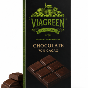 Viagreen Chocolate Premium 70% Cacao–Pack 10 Unidades