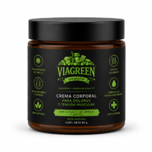 VIAGREEN – Crema Corporal Relajante 60gr-Pack 10 unidades