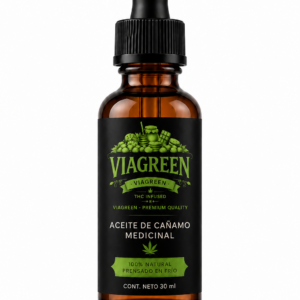 VIAGREEN–Aceite de Cañamo Comestible Medicinal 30ML-Pack 10 unidades