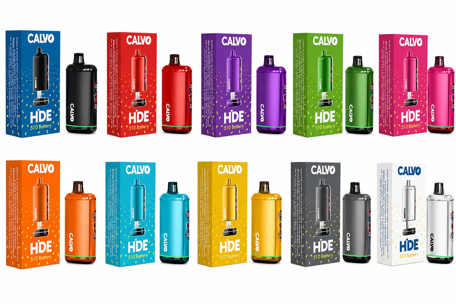 BATERIA CARTRIDGE CALVO HDE 510-PACK 10 UNIDADES