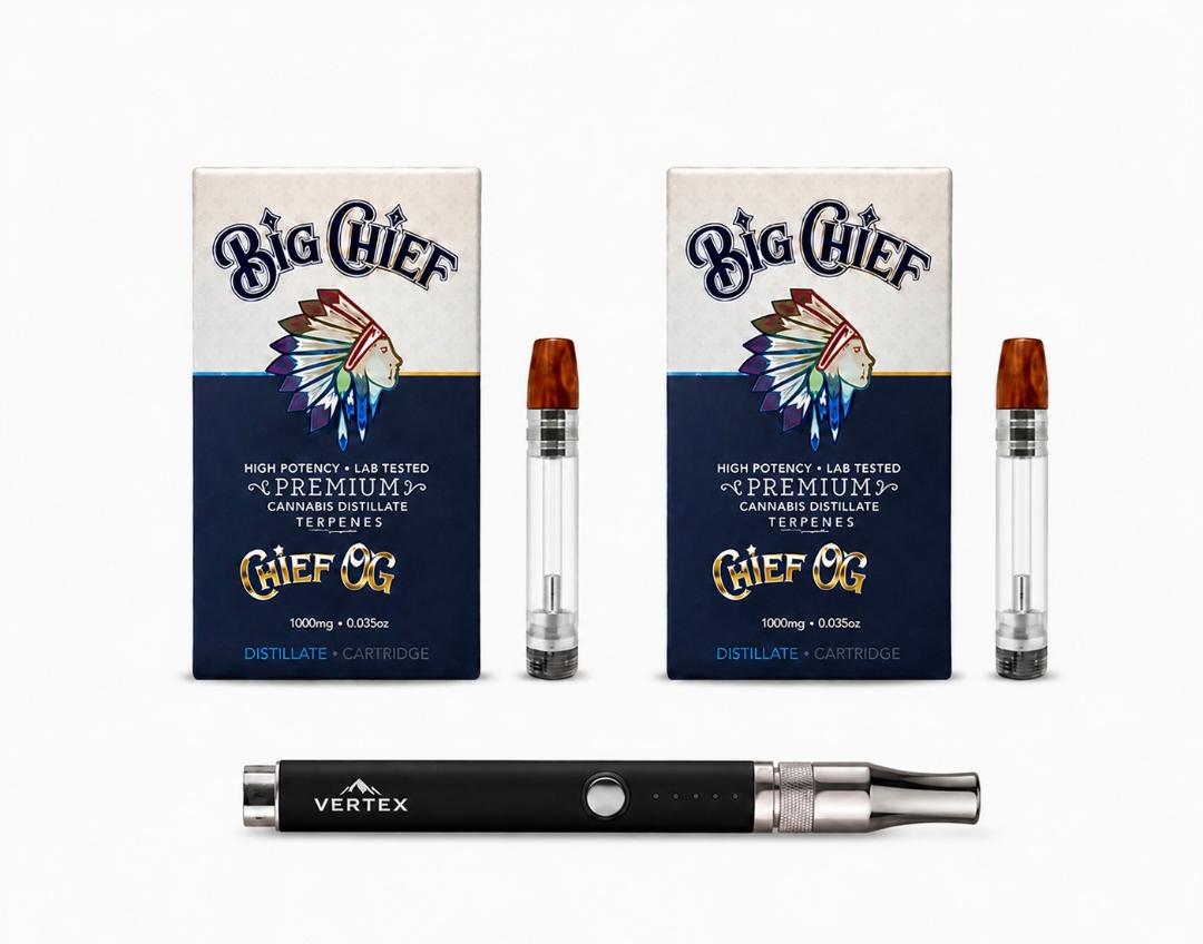 PACK BIG CHIEF X2 + BATERIA VERTEX DE REGALO