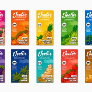 PACK 10 CARTUCHOS JEETER– SELECCION EXCLUSIVA DE SABORES